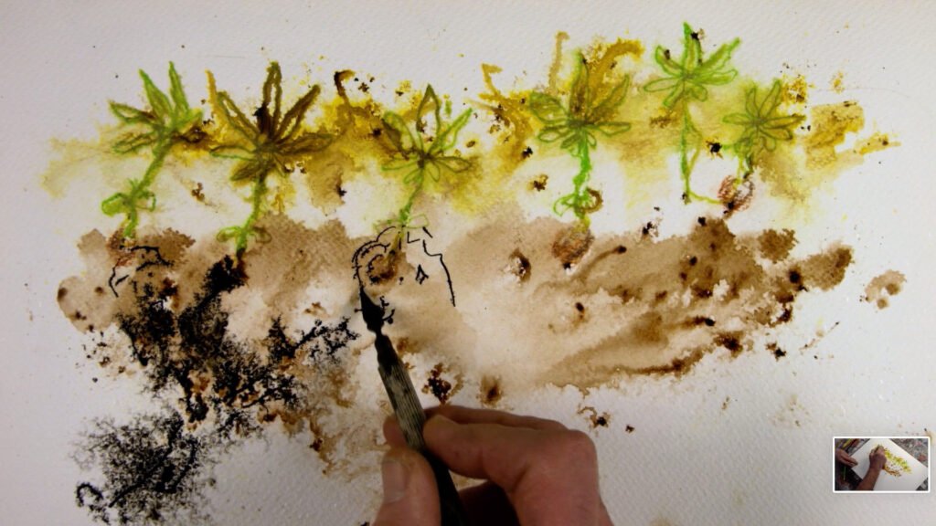 the weed art process